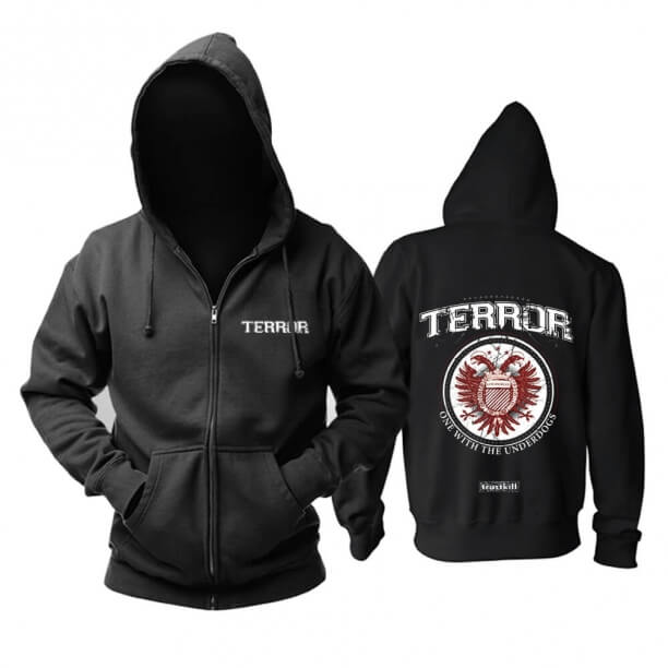 Felpa con cappuccio Us Terror Hoodie Hard Rock Metal Punk Rock