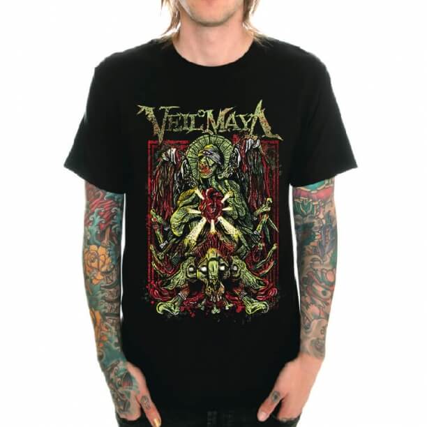 Velo di Maya Rock Tee Hardcore Black Heavy Metal Tee