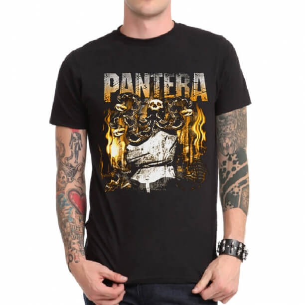 Vintage Pantera Rock Band Skull T-shirt | WISHINY