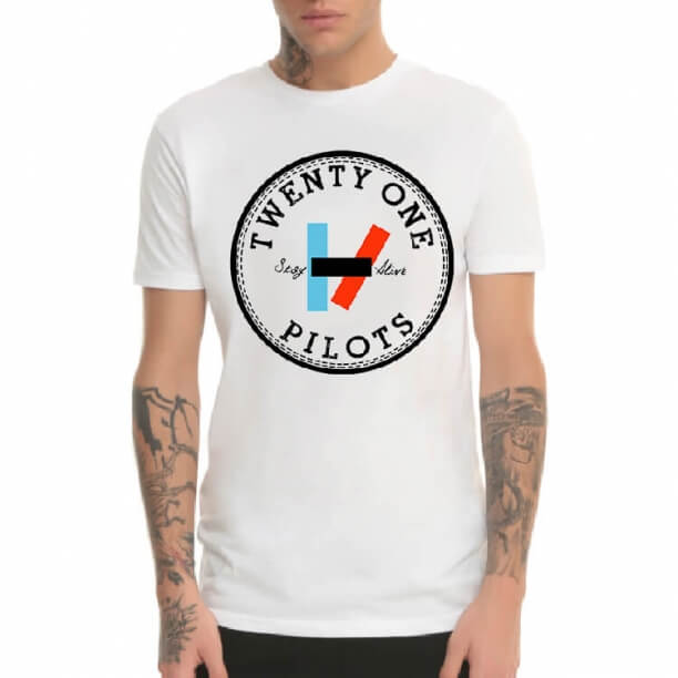 White Twenty One Pilots T-Shirt