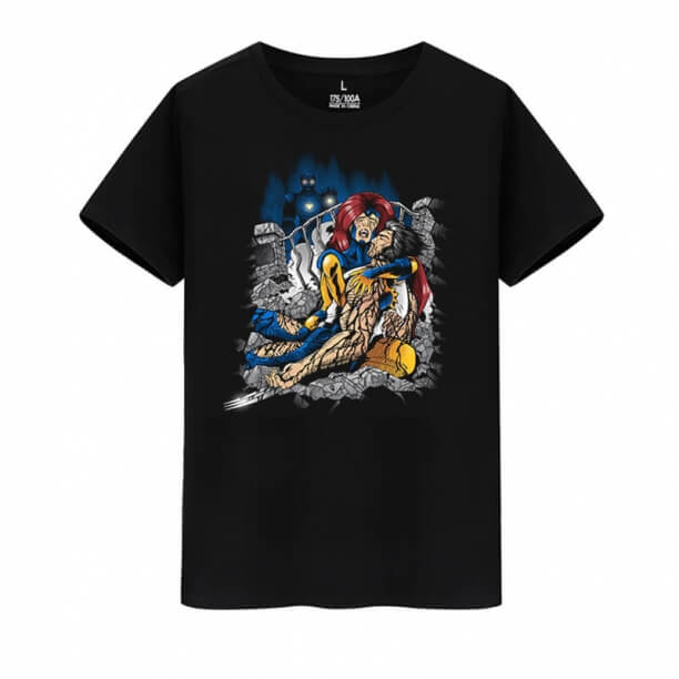 Marvel Hero Wolverine Tshirt Sıcak Konu X-Men Tee