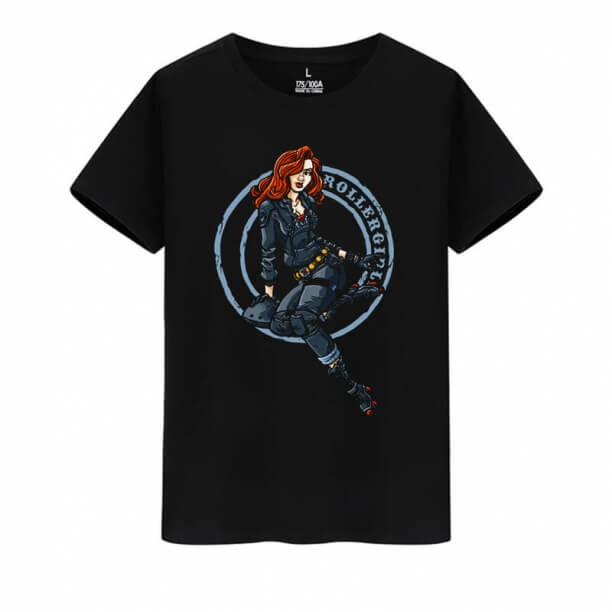 Avengers Shirt Marvel Superhero Black Widow Tricouri