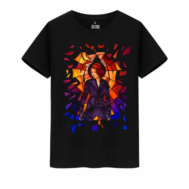 Marvel Hero Black Widow T-Shirts Avengers Tees