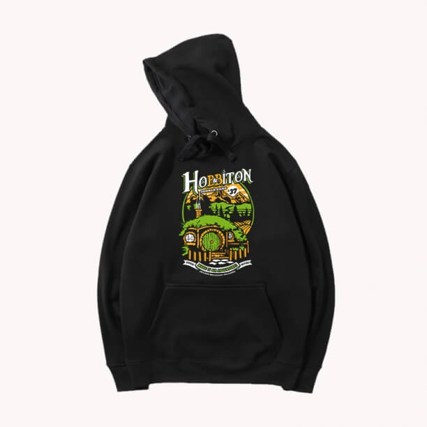 The Lord of the Rings Hoodies Cá nhân hóa Hobbiton trùm đầu sweatshirt