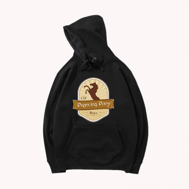 ลอร์ดออฟเดอะริงส์เสื้อฮู้ดหัวข้อร้อน Prancing Pony Bree Hoodie