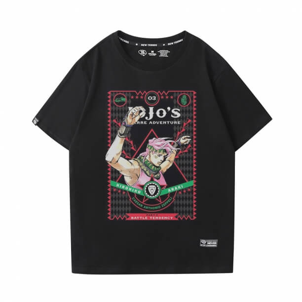 JoJo T-Shirt Tópico Quente Anime Kujo Jotaro Tee