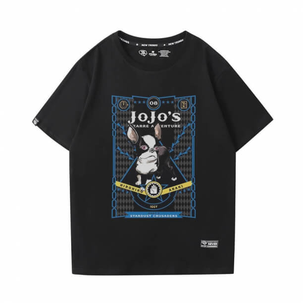 เสื้อยืดผจญภัยแปลกประหลาดของ JoJo หัวข้อร้อนอนิเมะ Kujo Jotaro Tee