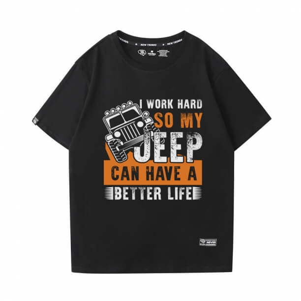 Camisa de carro Jeep Wrangler Tee de qualidade