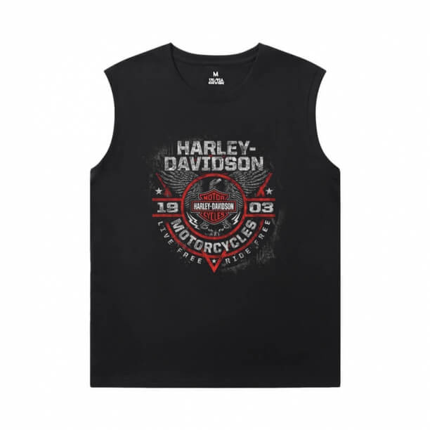 Harley Tees XXL Mens Designer Camisetas sem Mangas