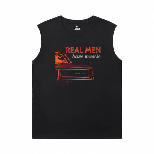 Car Shirt Personalised car engine Sleeveless Tshirt Men