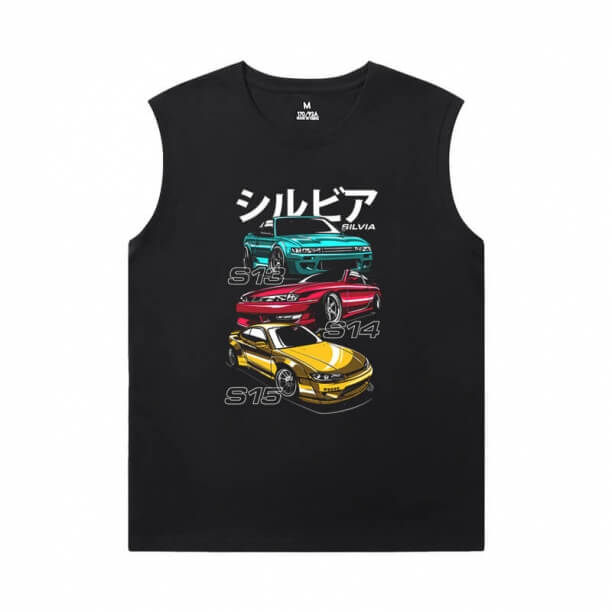 Racing Car Round Neck Sleeveless T Shirt XXL GTR Camisetas