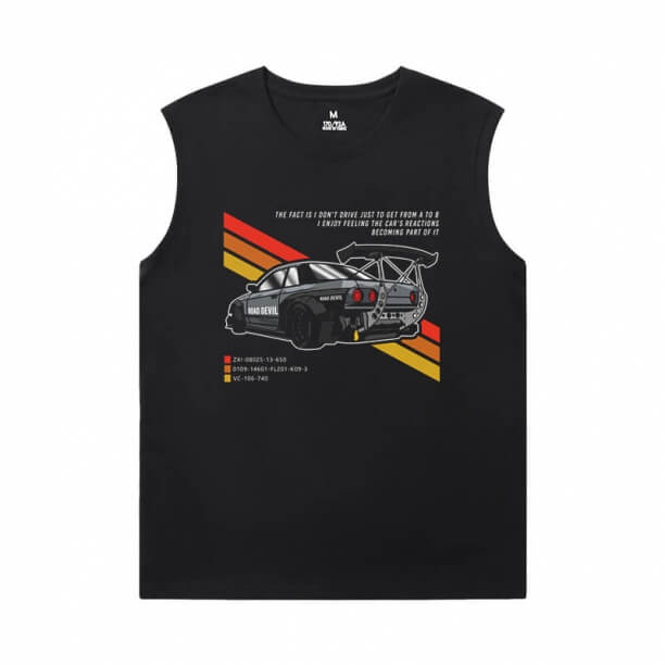 Tópico quente GTR camisetas corrida carro mens camisetas sem mangas