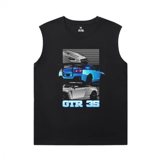 Car Sleeveless T Shirt Cool GTR Tee Shirt