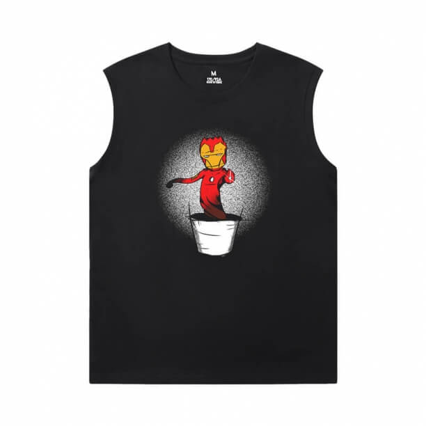 Marvel Iron Man T-Shirt The Avengers T Shirt Nếu không có tay áo