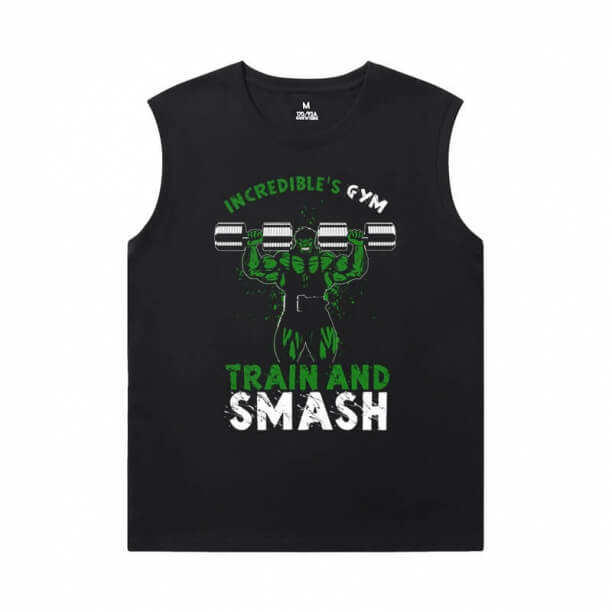 The Avengers Shirts Marvel Hulk Sleeveless T Shirt Mens Gym