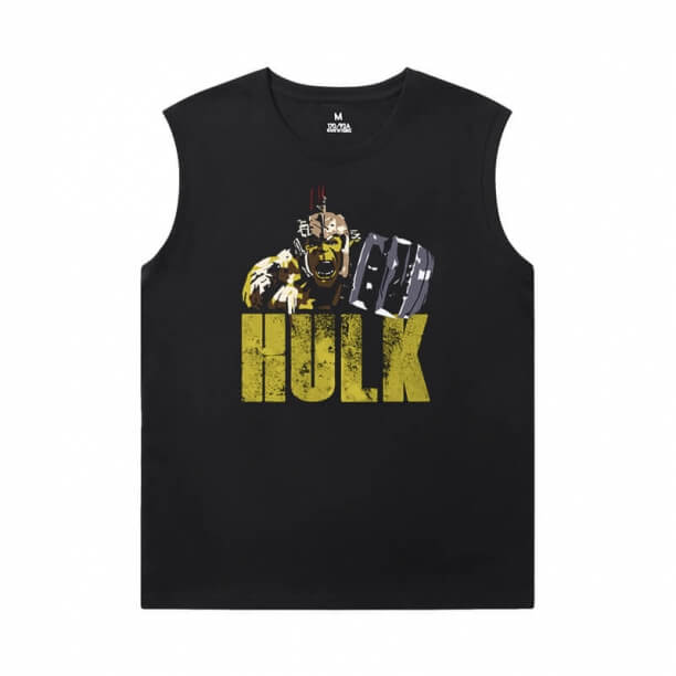 Hulk Sleeveless T Shirt Black Marvel The Avengers Tees