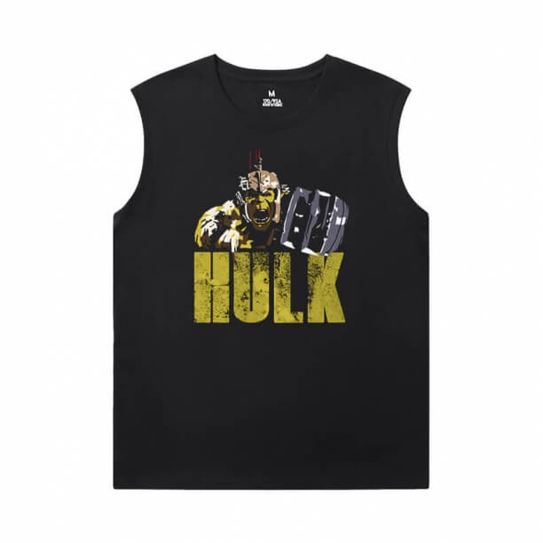 Hulk camiseta sem mangas Preto Marvel Os Vingadores Tees