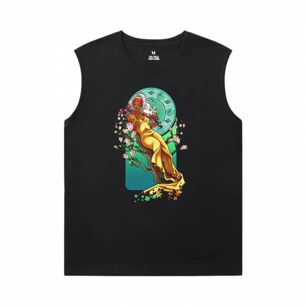 Wolverine Preto Camiseta sem Mangas Mens Marvel Dark Phoenix Camisa X-Men