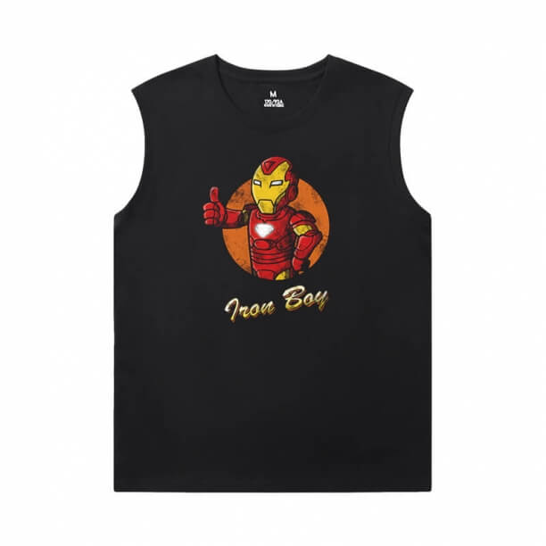 As camisetas dos Vingadores Marvel Homem de Ferro Camisetas baratas sem mangas