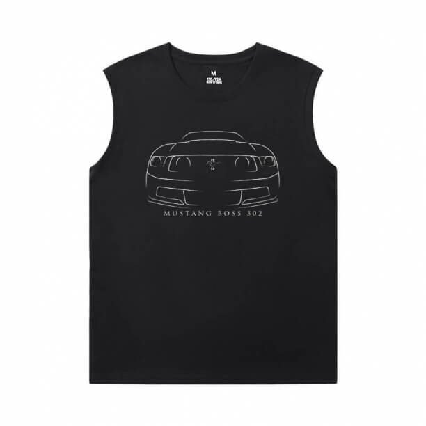 Car T Shirt Without Sleeves Cool Ford Tee