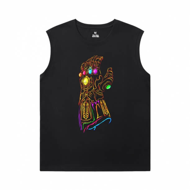 Áo thun Thanos không có tay áo Marvel The Avengers T-Shirts