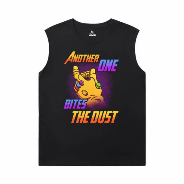 Marvel Thanos T-Shirt The Avengers Sleeveless Tee Shirts Mens