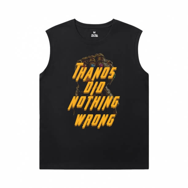 Marvel Thanos T-Shirt The Avengers Sleeveless Tshirt Men