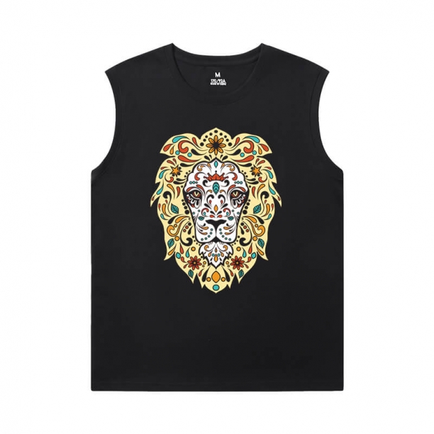 Cotton Shirts The Lion King Mens Designer Sleeveless T Shirts