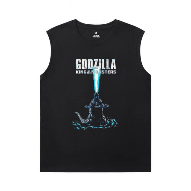 Quality Tshirt Godzilla Sleevless Tshirt For Men