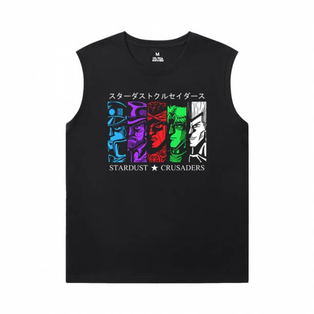 JoJo Tee Shirt Anime Kujo Jotaro Cheap Sleeveless T Shirts