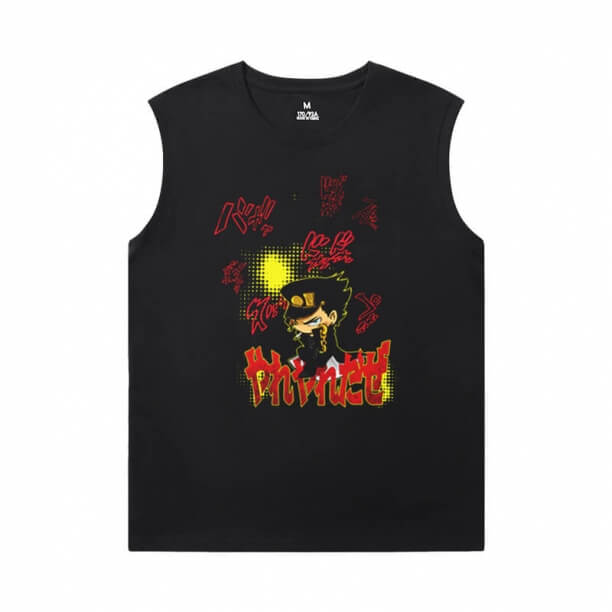 JoJo's Bizarre Adventure Basketball Sleeveless T Shirt Anime Kujo Jotaro Tee