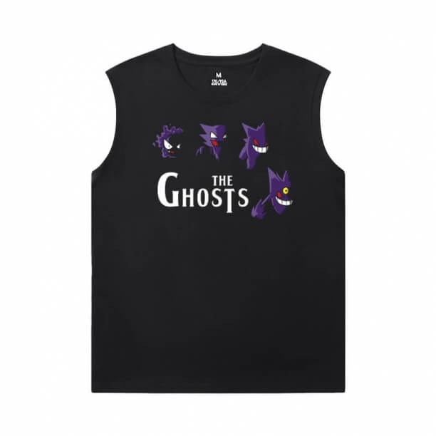 Pokemon Black Sleeveless T Shirt Mens Cool Gengar Shirt