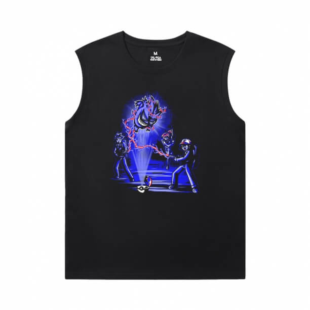 Pokemon T-Shirt Personalised Gengar Men'S Sleeveless T Shirts For Gym