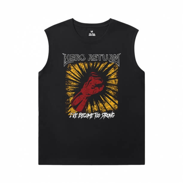 Vintage Anime Tshirts One Punch Man Sports Sleeveless T Shirts