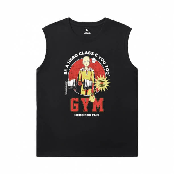 Anime Tshirts One Punch Man Sleeveless Shirts Mens