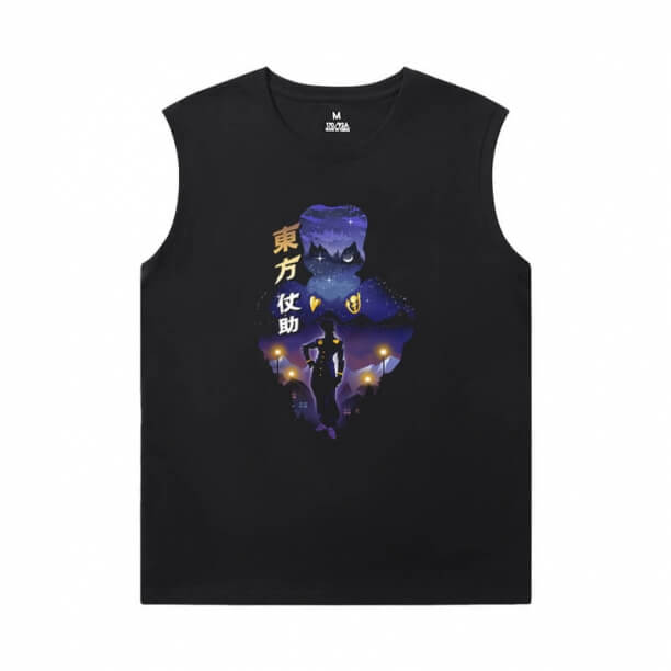 JoJo's Bizarre Adventure T-Shirts Hot Topic Anime Kujo Jotaro Sleeveless Shirts For Mens Online