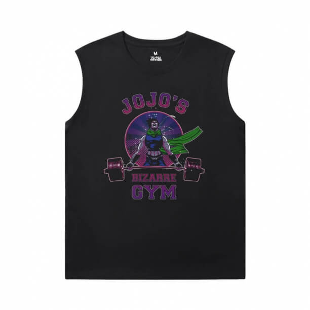 JoJo Tee Áo Sơ mi Anime Kujo Jotaro Sleeveless Tshirt Mens