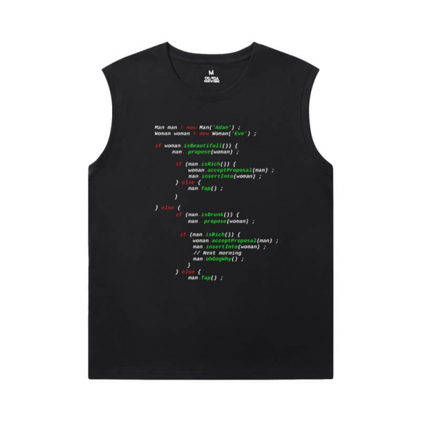 Programmer Men'S Sleeveless T Shirts Cotton Geek Personalised Shirt