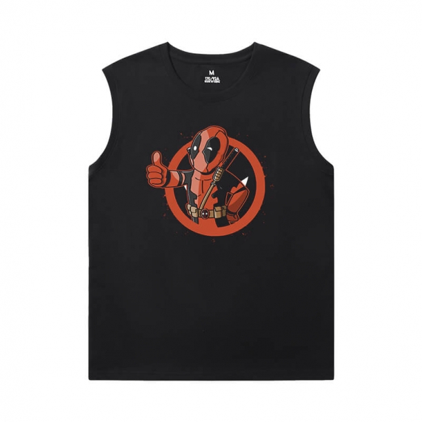 Marvel Deadpool Printed Sleeveless T Shirts For Mens Tee