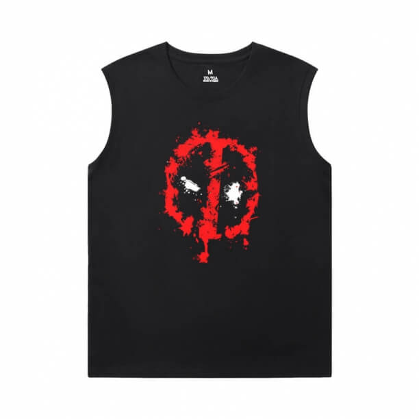 มาร์เวล Deadpool เสื้อยืดแขนกุดวิ่งเสื้อยืด