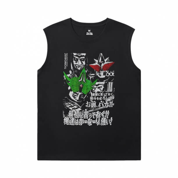 Masked Rider Sleeveless Tshirt Vintage Anime Tee Shirt