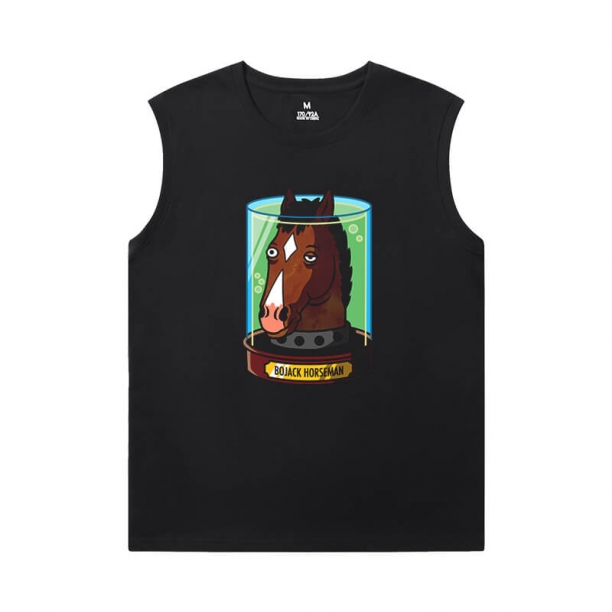 BoJack Horseman Camisetas qualidade Vintage Mangas Sem Mangas