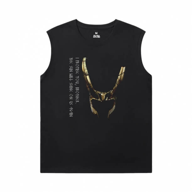 The Avengers Tshirts Marvel Thor Đen Sleeveless Shirt Men