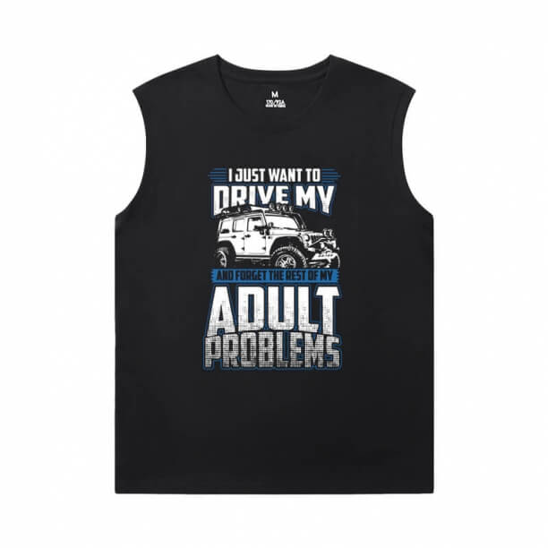 T Shirt full sleeveless auto da corsa XXL Jeep Tees