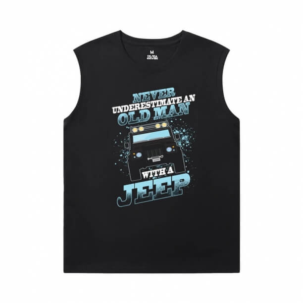 Quality Jeep Shirts Car Sleeveless Round Neck T Shirt