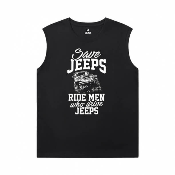 Camisa de carro de corrida Algodão Jeep Boys Camiseta sem Mangas