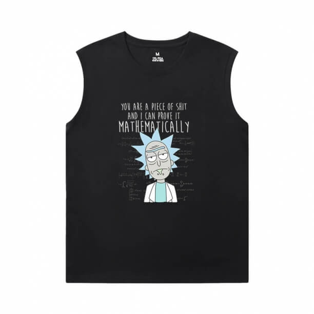 Rick y Morty Baloncesto camiseta sin mangas camiseta de algodón camiseta