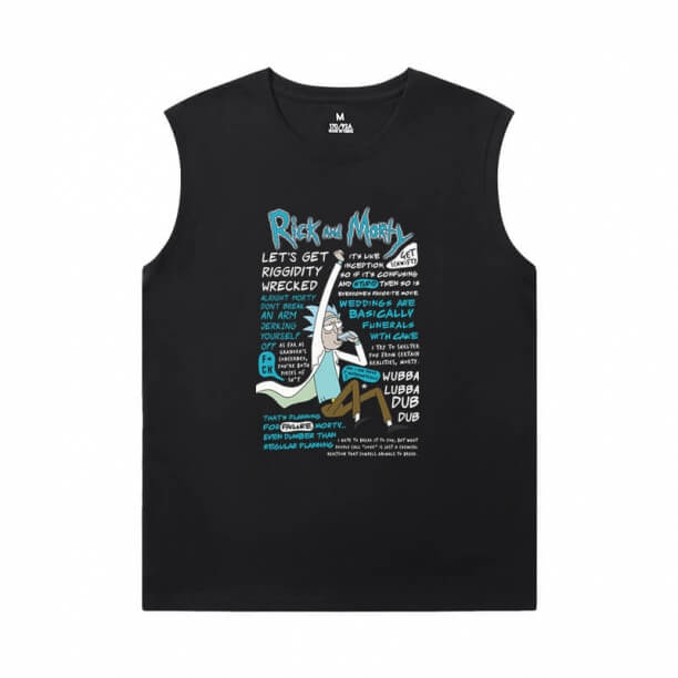 Rick and Morty Mens Graphic Sleeveless Shirts Cool T-Shirts