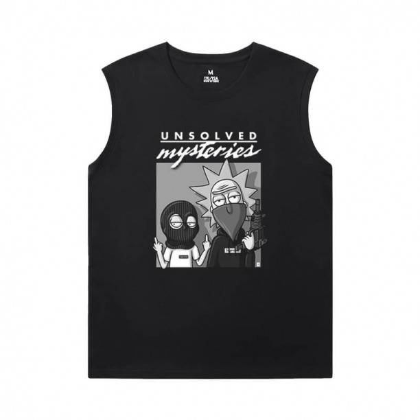 Rick and Morty Round Neck Sleeveless T Shirt Hot Topic Tee Shirt