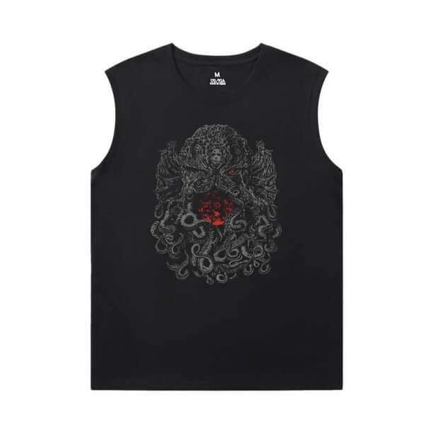 Áo thun Cthulhu Mythos Cotton Necronomicon Sleeveless Tshirt